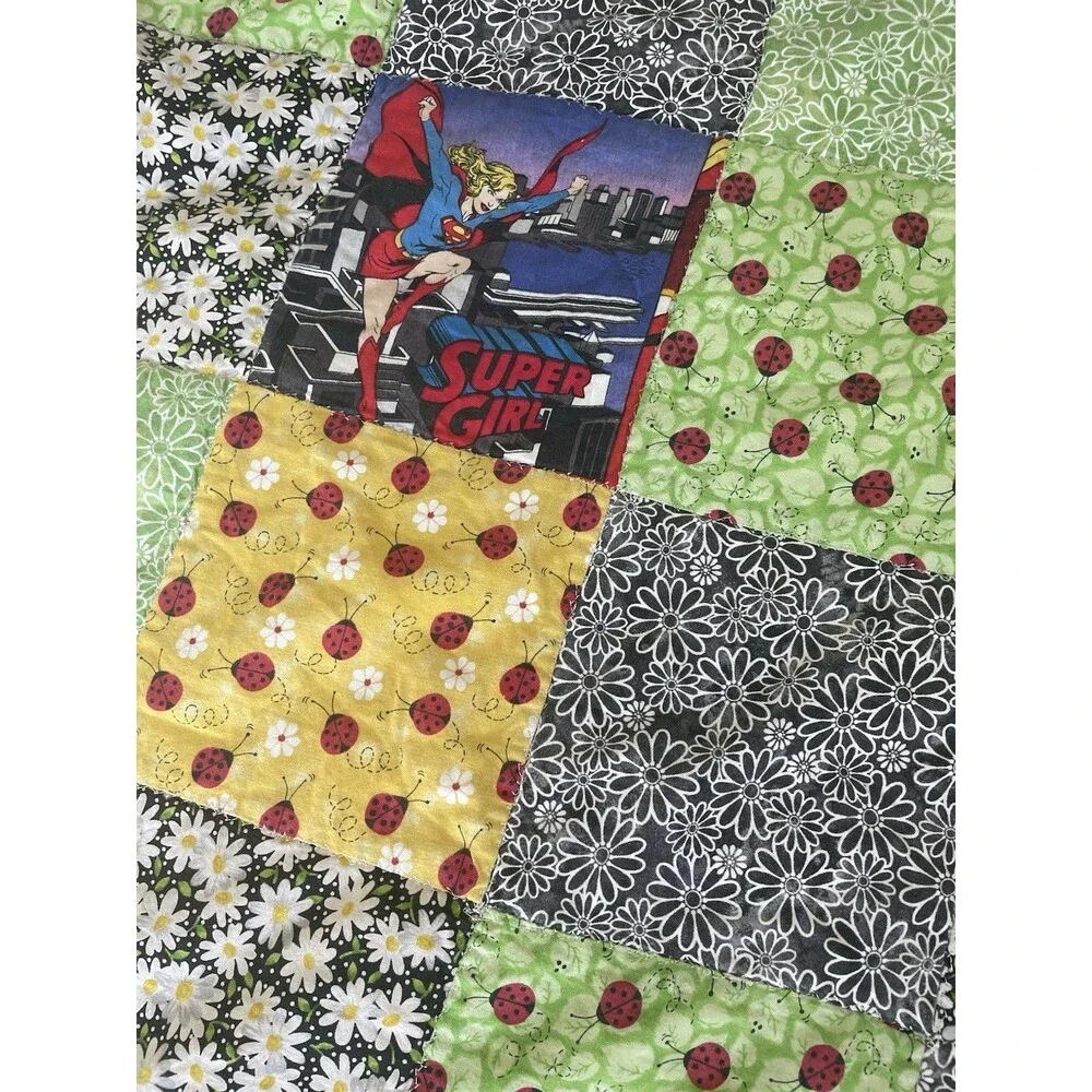Handmade Quilt Star Wars Marvel Kids Baby Blanket Harry Potter Bedtime Nursery